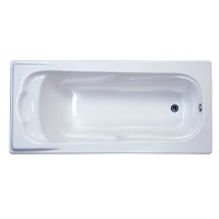 Economic simple common adult shower enamel steel 52 inch short small corner drop-in bathtub manufacturer